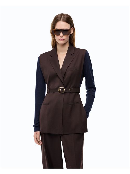 Giacca gilet aperta ai lati con cintura PINKO | 107727A3MS/M04